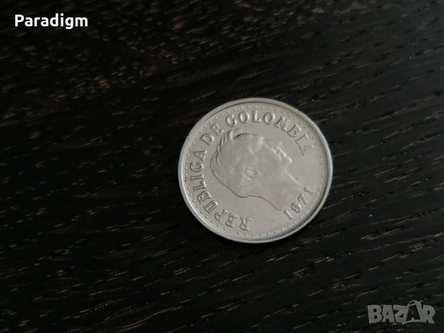 Монета - Колумбия - 20 центавос | 1971г., снимка 2 - Нумизматика и бонистика - 28265225