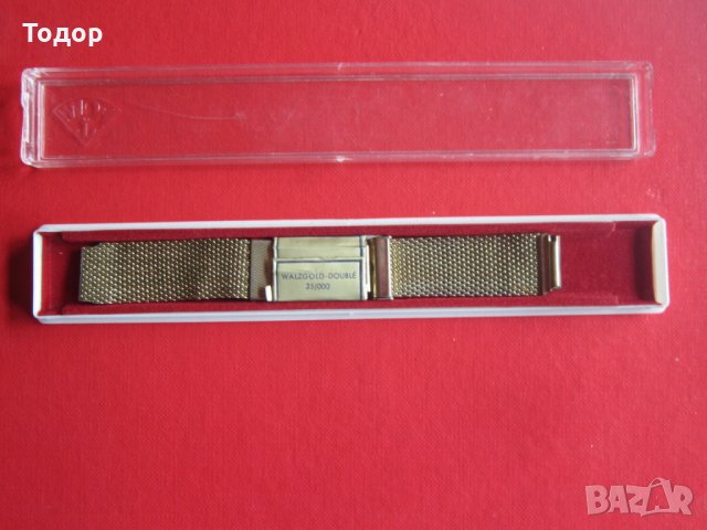 Уникална позлатена верижка ланец каишка за часовник, снимка 2 - Каишки за часовници - 28341469