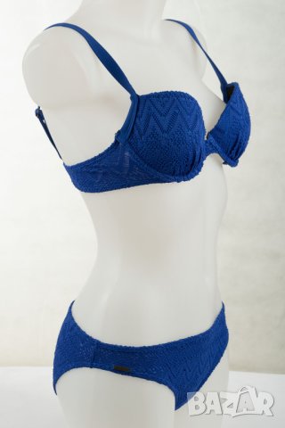 Син дамски бански от две части Admas - S/M, снимка 4 - Бански костюми - 43128421