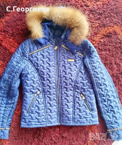 Дамско яке ELISABETTA FRANCHI с естествен пух