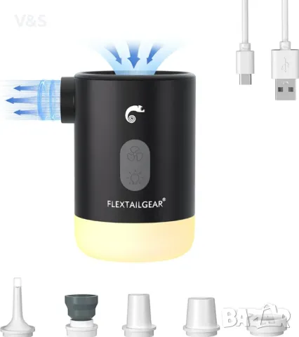 Въздушна помпа,MAX PUMP 2 PRO - 4-в-1 преносима 3600mAh акумулаторна въздушна помпа