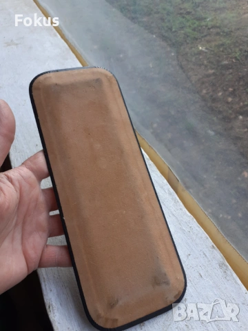 Стара поставка за писалка мастилница кожа - за бюрото, снимка 5 - Антикварни и старинни предмети - 53385404