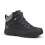 Мъжки непромокаеми туристически обувки за преходи QUECHUA sh100, черни, снимка 1 - Мъжки боти - 44016624