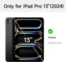 Калъф с клавиатура HOUCC за iPad Pro 2024 13 инча M4, тракпад, 7-цветна подсветка, черен, снимка 3
