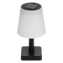 Соларна настолна лампа Черна Бяла Шапка Ø12x23см S_1236415, снимка 2