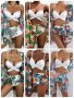 Дамски секси слинг бански от три части с мрежест принт и с висока талия, 11цвята, снимка 1 - Бански костюми - 40547286