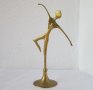 Балерина - метал месинг бронз фигура статуетка, пластика, снимка 4