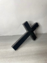 Кръст изработен от черен гранит 20x13x1см, снимка 6