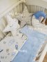 Комплект възглавнички и одеалце за бебешка кошарка, снимка 1 - Спално бельо и завивки - 26832167