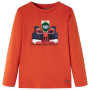 Детска тениска с дълъг ръкав, оранжева, 128(SKU:12882, снимка 1 - Детски тениски и потници - 44876524