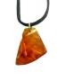 Кехлибарен кулон „Балтийско злато“ на кожена връв, снимка 4