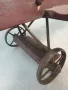 76см ръчна дърворезба фигура/стара голяма дървена играчка/самолет-биплан, снимка 7