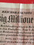 Райх банкнота 50 милиона марки 1923г. Германия хиперинфлация за КОЛЕКЦИЯ 53180, снимка 5