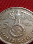 СРЕБЪРНА МОНЕТА 5 райхсмарки 1936г. Нацистка Германия Трети Райх с СВАСТИКА за КОЛЕКЦИЯ 33077, снимка 2