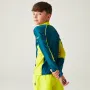 Детска блуза с ултравиолетова защита Regatta Hoku Citron, снимка 1