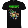 Нова детска тениска Minecraft (Майнкрафт) в черен цвят 