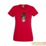 Дамска тениска Свети Валентин Valentines Day Skull Valentine's 10, снимка 3