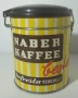 Ретро кутия Naber Kaffee метална цилиндрична, снимка 3