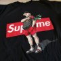 Bootleg SUPREME Pig With Money Gun Tee, снимка 2