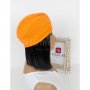 Тюрбан за коса едноцветен оранжев, снимка 4