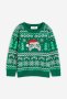 Нов пуловер с жакардова плетка H&M- размер 98/104, снимка 1 - Детски Блузи и туники - 43637825