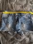 Дънкови панталонки с перли 12y момиче 10-11 години., снимка 3