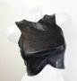 H&M XS къс кожен топ/бюстие без ръкав, снимка 10