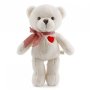 Плюшено мече с червено сърце 35cm-46900, снимка 2