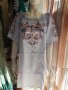 Светлосиня памучна рокля тип риза с бродерия и ластик около деколтето, снимка 5