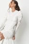 Дамска набрана рокля в бял цвят, снимка 1 - Рокли - 38246644