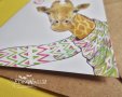 Картичка "Жирафче с шал", снимка 2