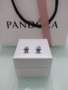 Сребърни обеци PANDORA ALE S925 с кутия, снимка 1 - Обеци - 34754469