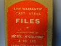 пила за метал триъгълна 150-215mm Austin McGillivray&CO steel files, снимка 4