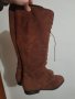 Италиански маркови ботуши от естествен велур - номер 38,5 / ЧИСТО НОВИ, снимка 2