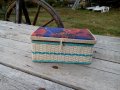 Стара плетена кутия, снимка 1 - Антикварни и старинни предмети - 27005423