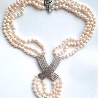 Подаръци за Перлена сватба - Бижута от естествени перли със сертификат , снимка 15 - Колиета, медальони, синджири - 43894590