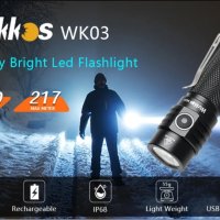 Водоустойчив за туризъм и къмпинг фенер Wurkkos WK03, снимка 4 - Къмпинг осветление - 43021600