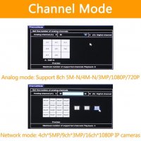 5в1 Универсален 8 Канален H.265+ WiFi DVR 5M-N XVR за AHD CVI TVI IP 5MP/4MP/3MP/2MP/1MP/960H Камери, снимка 3 - Комплекти за видеонаблюдение - 27384207