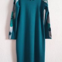 Стилна рокля  с флорални панели, снимка 3 - Рокли - 27305315