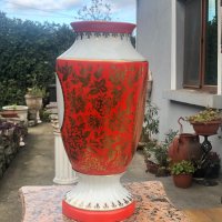 Ваза Уникална порцеланова ваза от 1967 г.Никола Й.Вапцаров!!!, снимка 4 - Вази - 27183131