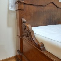 Ретро дървена спалня масив, снимка 7 - Антикварни и старинни предмети - 43249013