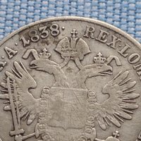 Сребърна монета 20 кройцера 1838г. Фердинанд първи Будапеща Австрийска империя 13700, снимка 8 - Нумизматика и бонистика - 42967775