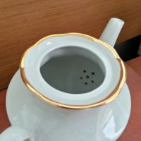 руски  порцелан чайник  захарница латиера , снимка 5 - Антикварни и старинни предмети - 27021724
