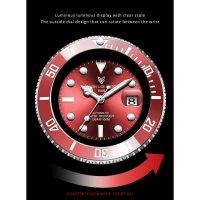 Мъжки часовник Lige Mechanical Watch, Водоустойчив, Неръждаема стомана, снимка 12 - Мъжки - 44043212