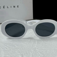 Celine 2023 дамски слънчеви очила елипса овални бели, снимка 5 - Слънчеви и диоптрични очила - 44845482