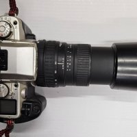 Фотоапарат Канон Canon Eos Elan II с обектив Sigma 3 броя светкавици и други аксесоари