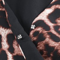 Дамска рокля с леопардов десен и асиметрична кройка, снимка 11 - Рокли - 40544146
