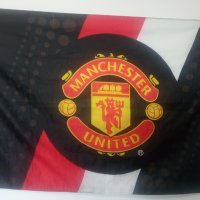 Знаме на емблематичния футболен клуб Манчестър Юнайтед, снимка 3 - Футбол - 36699317