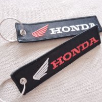 *ТОП* Качествен стилен текстилен ключодържател с бродиран надпис и емблема на Хонда Honda мотор кола, снимка 1 - Аксесоари и консумативи - 37833628