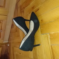 Обувки велур, снимка 2 - Дамски елегантни обувки - 26223487